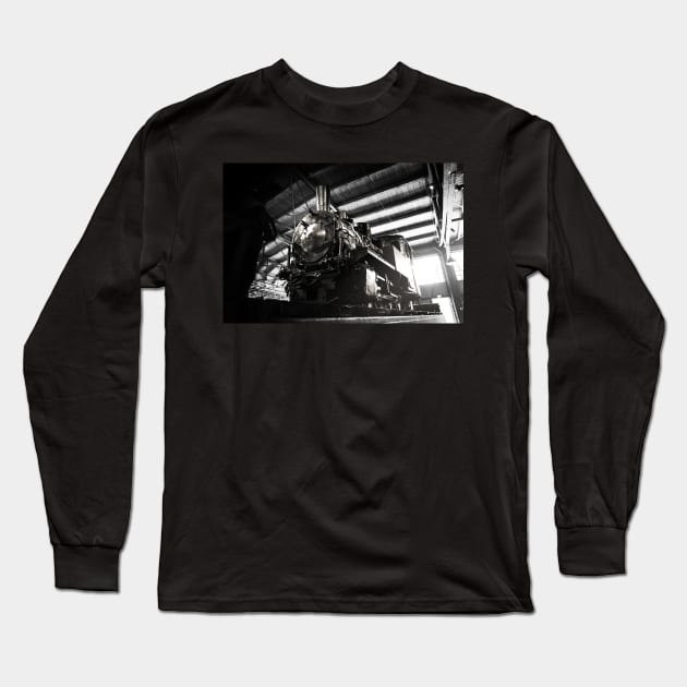 Steam Train, Locomotive Long Sleeve T-Shirt by hottehue